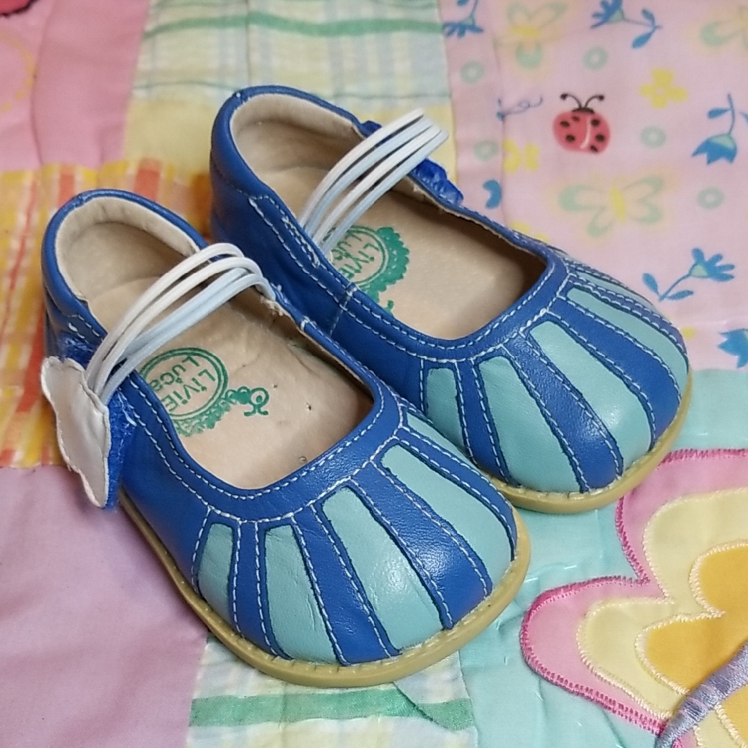 Livie & Luca Blue And Light Blue Dress Shoes Size 4 Leather Blue Dawns